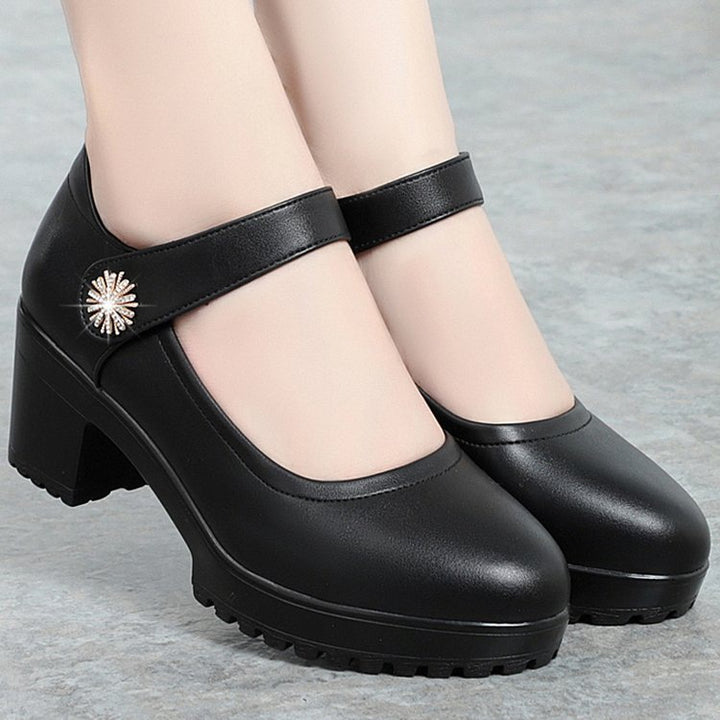 Dame elegante Mary Jane Pumps med dekorativ spænde og skridsikker sål Stilla