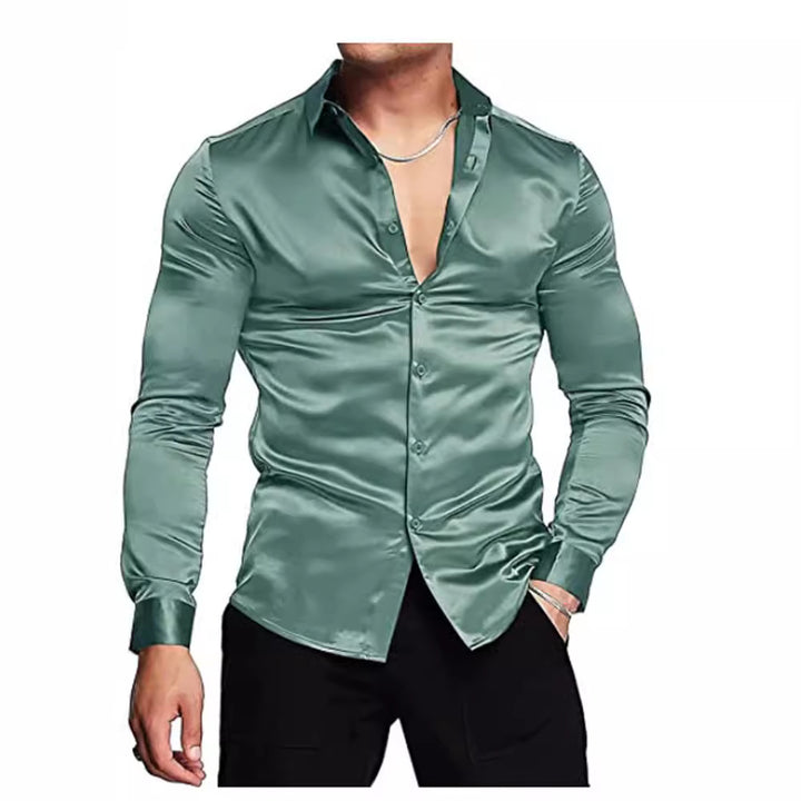 Herrer elegant og blank skjorte Stilla