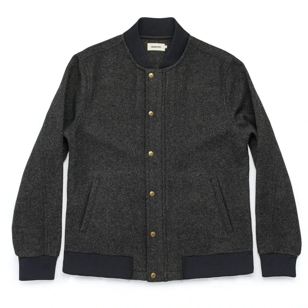 Herrer sporty uld bomberjakke Stilla