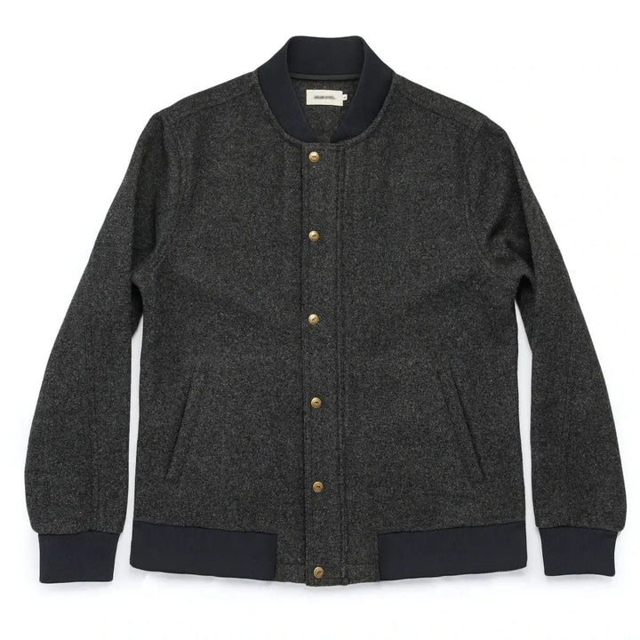 Herrer sporty uld bomberjakke Stilla