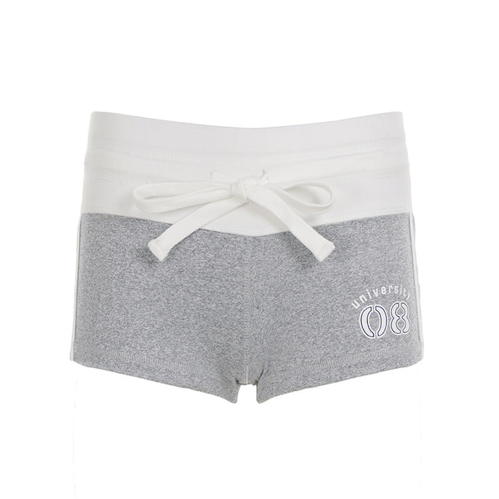Dame fritidsshorts med elastisk linning og dekorativt bælte Skovae
