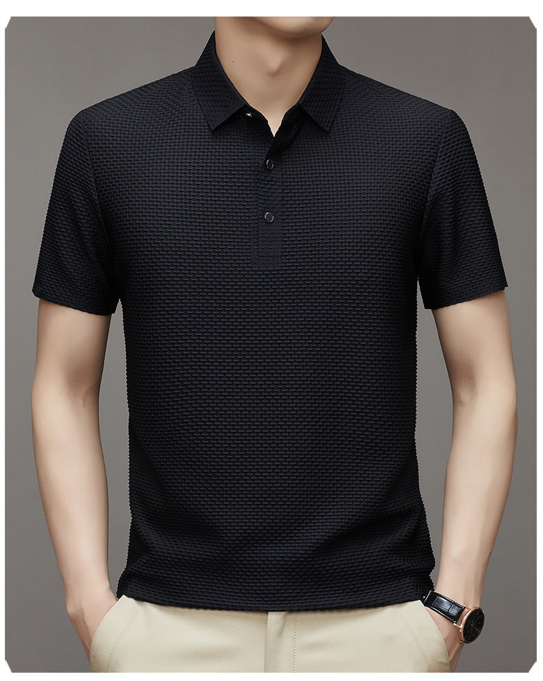 Herre Struktureret Poloshirt med kort ærme Stilla