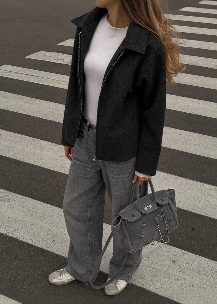 Stilla | Uldblanding Zip-Up Jakke