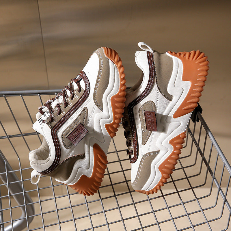Dame Sporty Chunky Sneakers med åndbart overmateriale og skridsikker sål Stilla