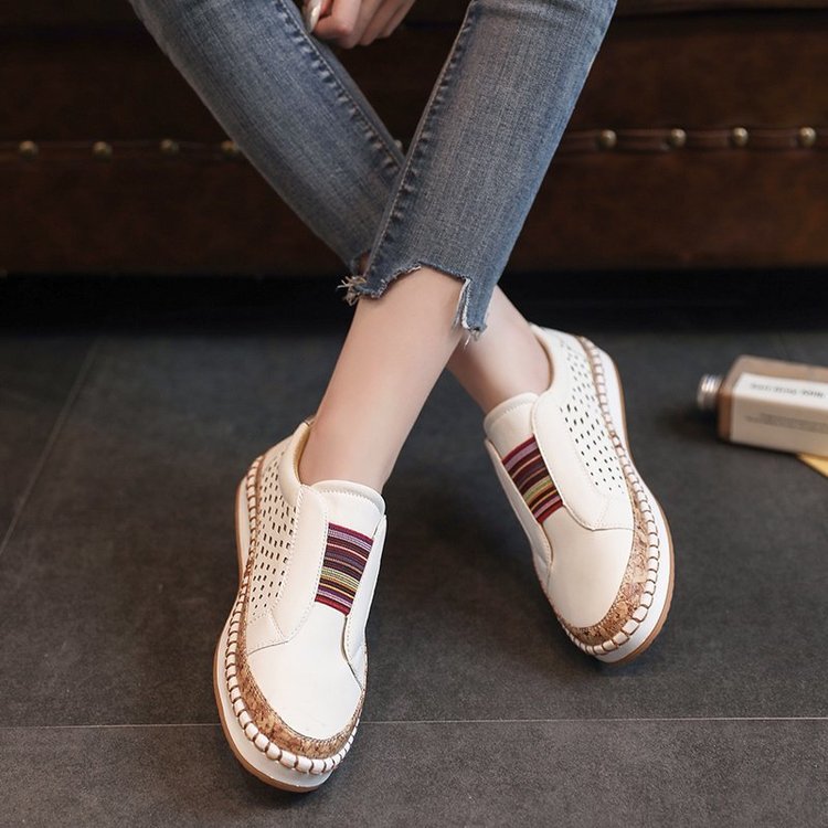 Dame Komfortable Slip-On Sneakers med åndbart overtøj og moderigtigt design Stilla