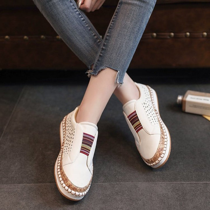 Dame Komfortable Slip-On Sneakers med åndbart overtøj og moderigtigt design Stilla