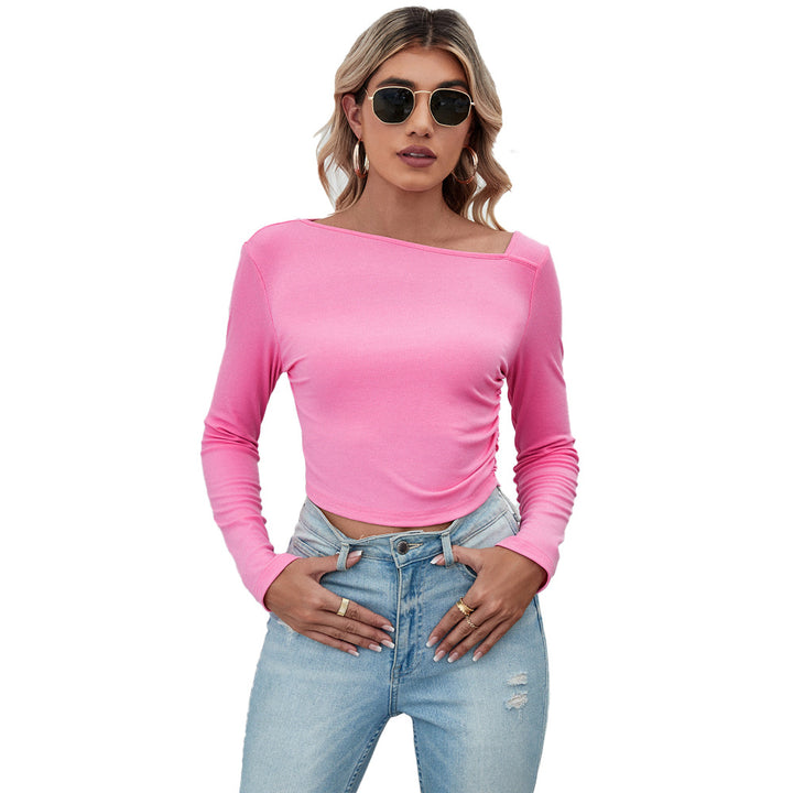 Kvinders crop top med elegant design og sofistikerede flæse detaljer Stilla