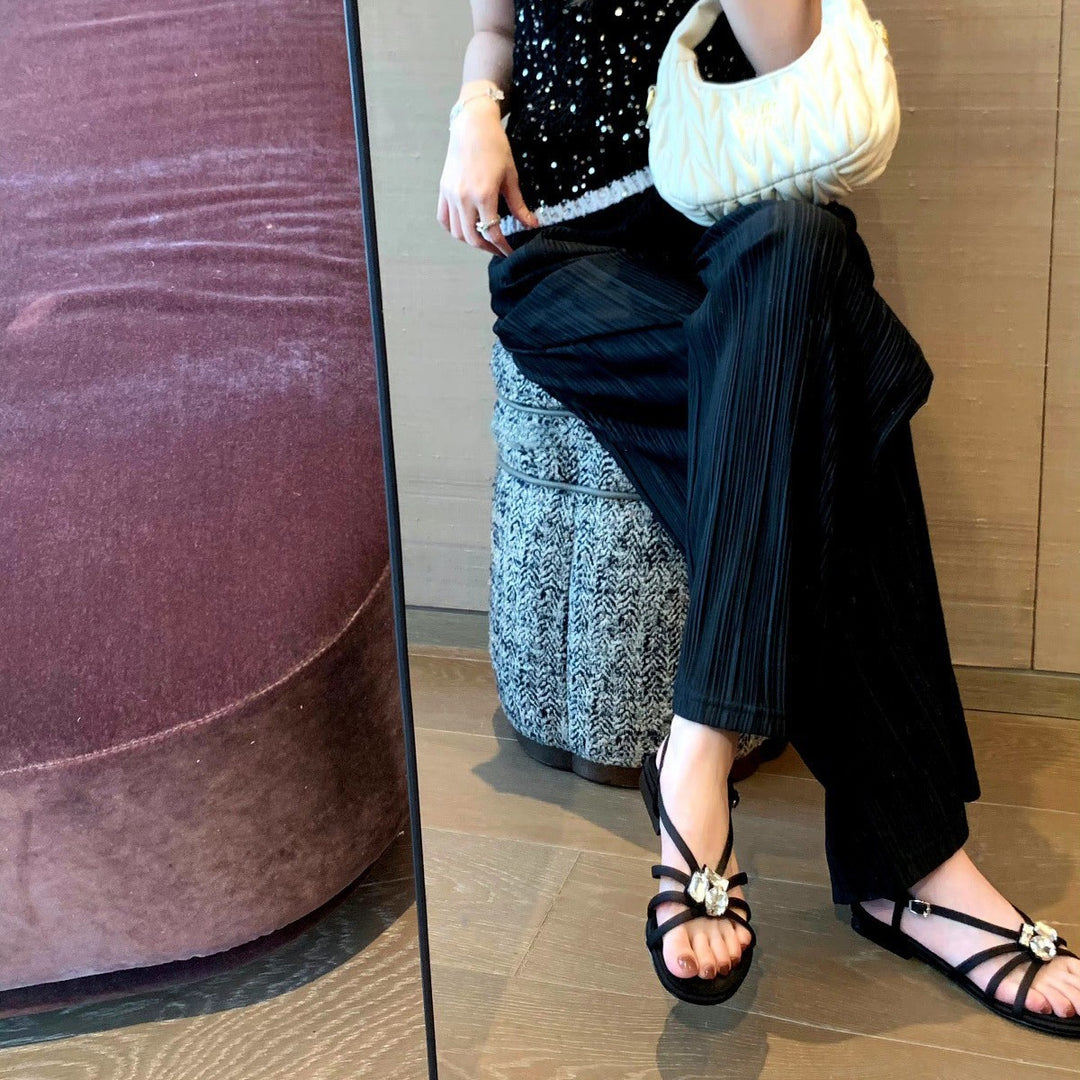 Dame Elegant Slip-On Kjole Sandaler Stilla