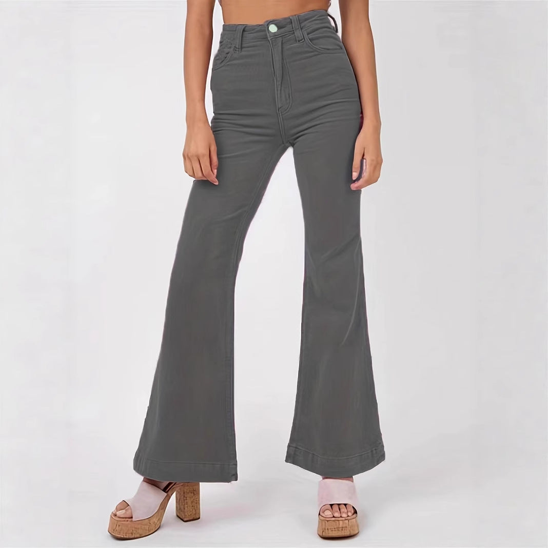 Dame høj talje svingende jeans Stilla