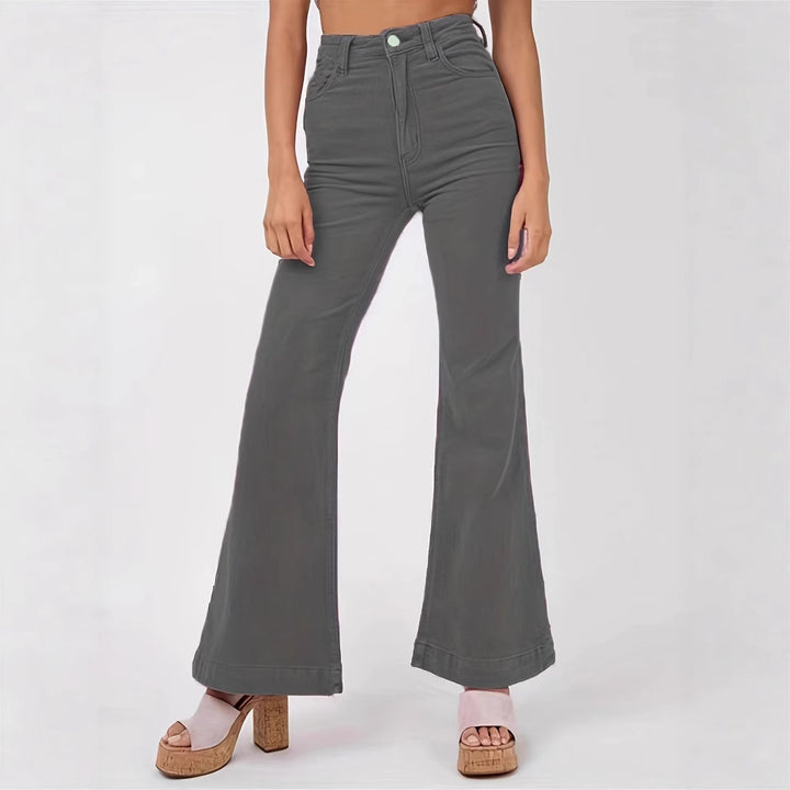 Dame høj talje svingende jeans Stilla