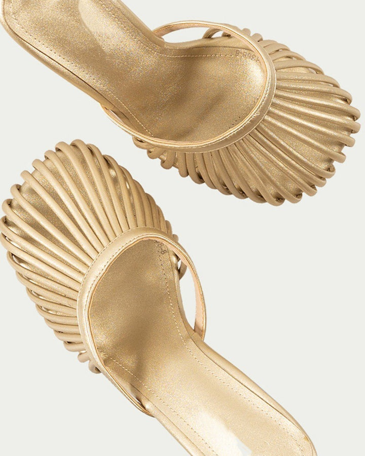 Femme Elegante Open-Toe Slingback Mules Stilla