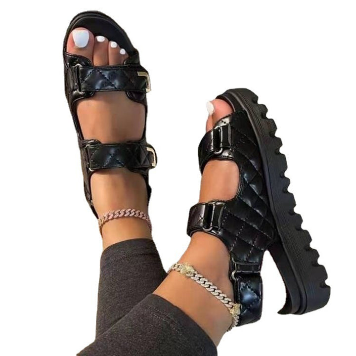 Dame Sportsandaler med robust profil og justerbare stropper Stilla