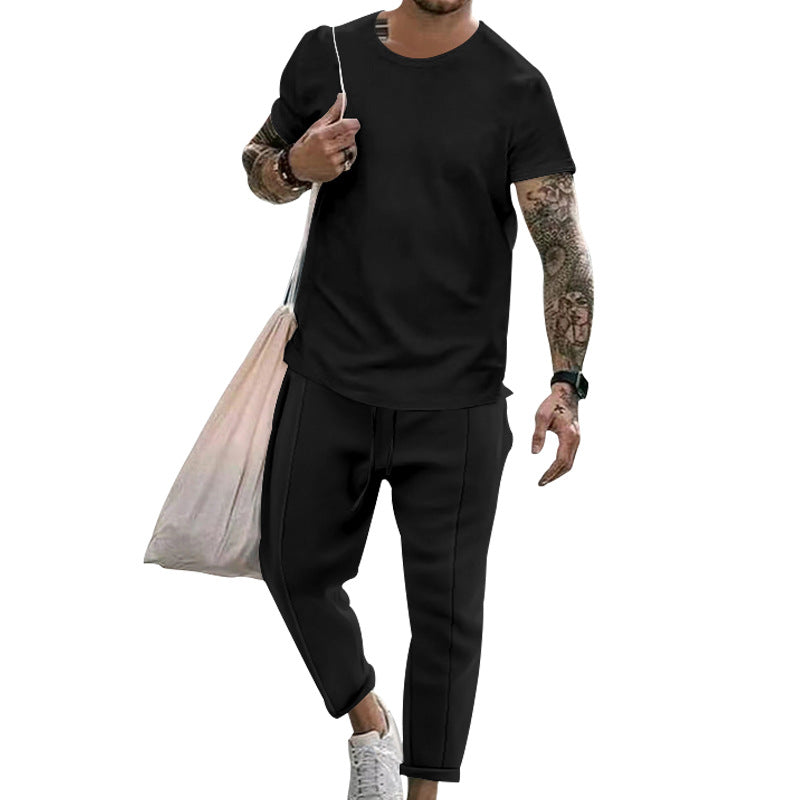 Herre sporty fritids-sæt med moderne snit og praktiske lommer Stilla