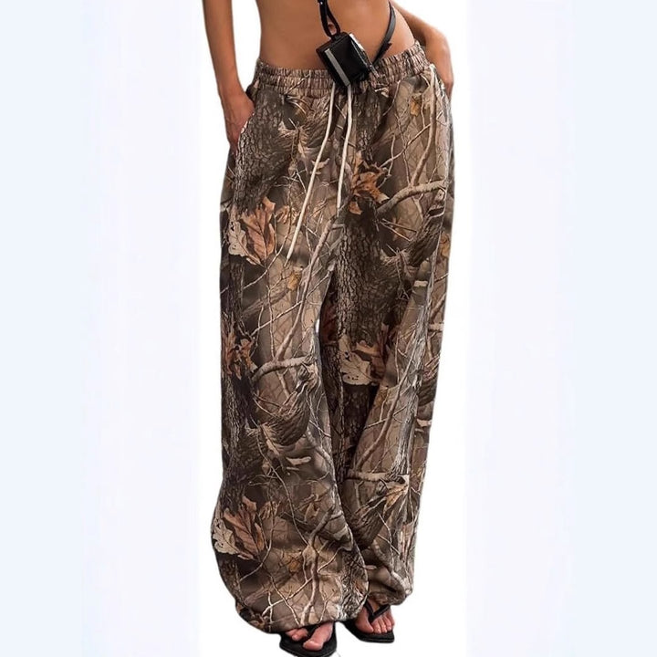 Dame Cargo-bukser i moderne camouflage-stil Stilla