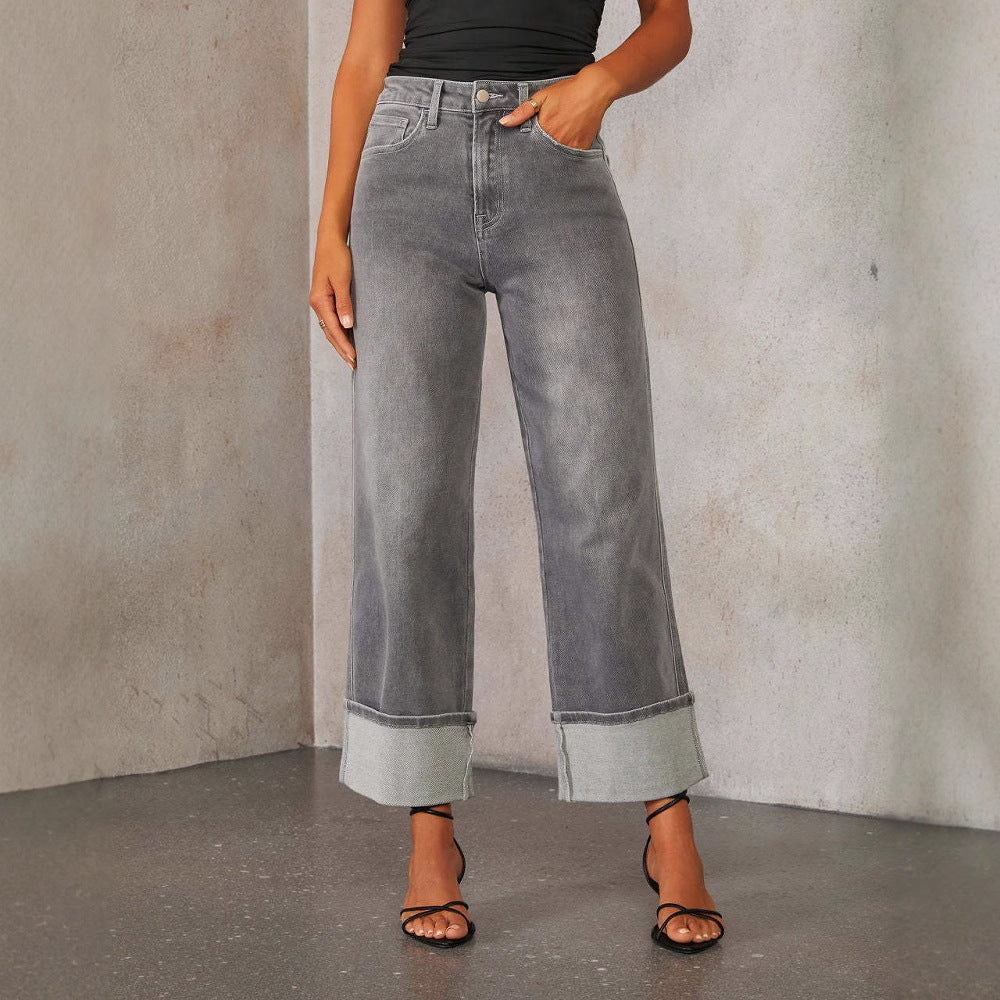 Dame Lækre Jeans med usædvanlig kant Stilla