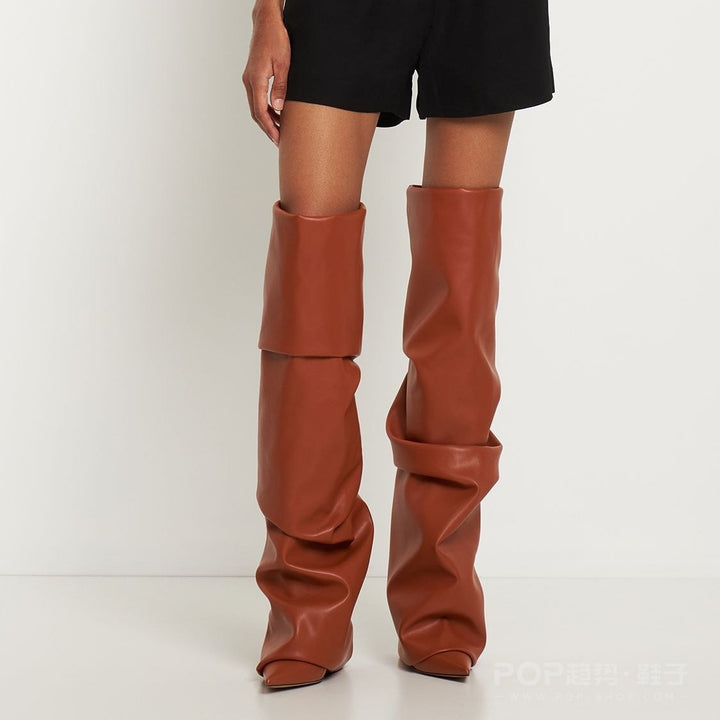 Femme Over-the-Knee Skulpturale Stiletto Støvler Stilla