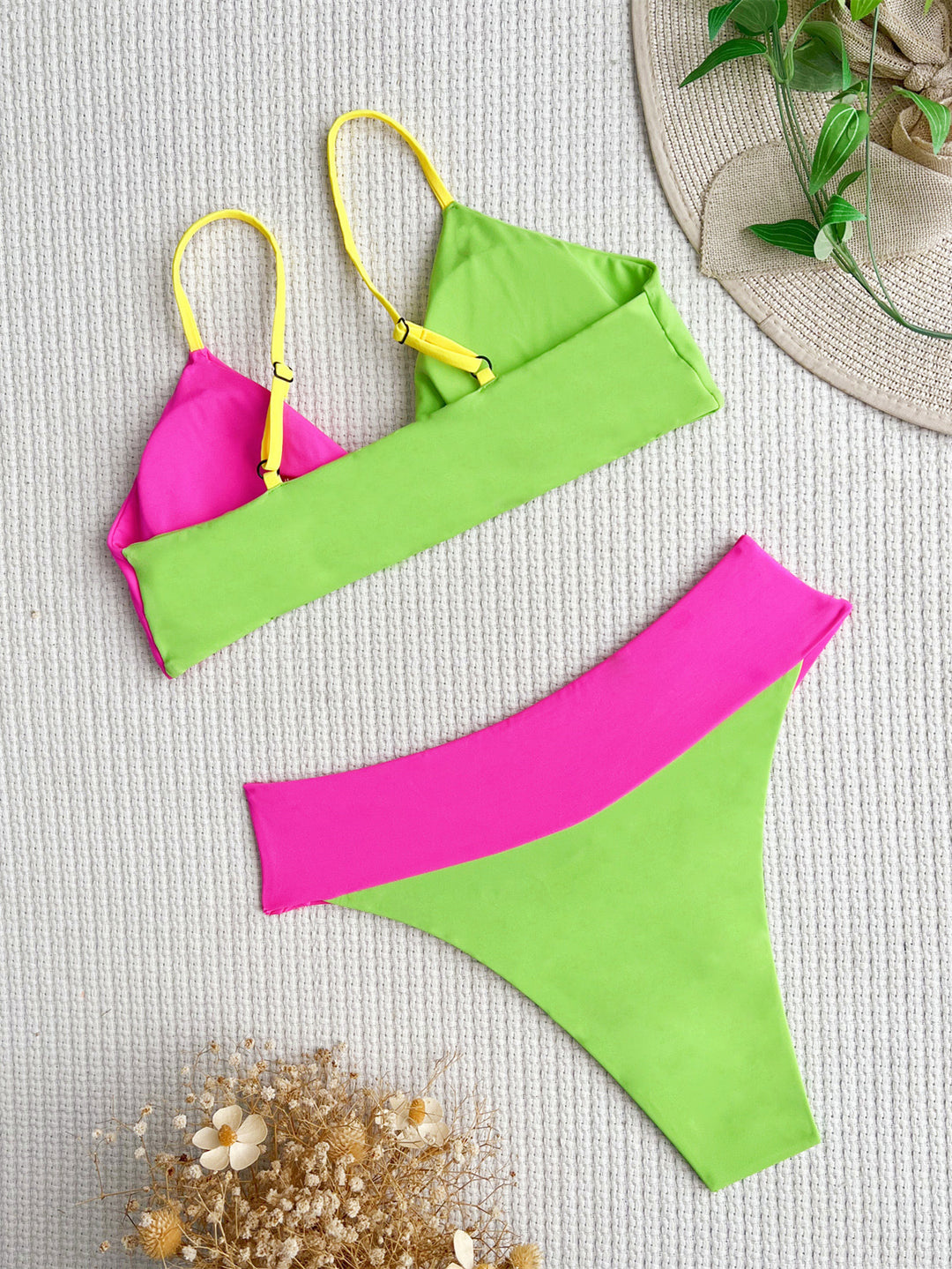 Dame Sportligt skåret bikini med justerbare stropper Skovae