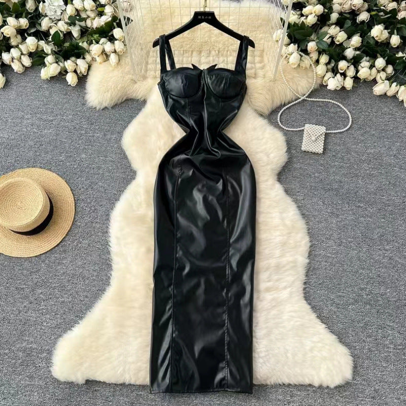 Dame Satin Aftenkjole Stilla