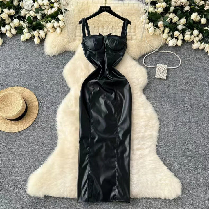 Dame Satin Aftenkjole Stilla