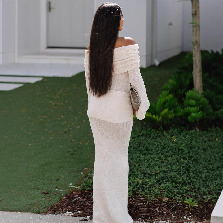Dame Off-Shoulder Aftenkjole Skovae