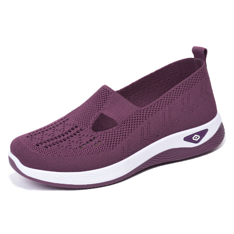 Dame Let Sneaker med åndbart strikdesign Stilla
