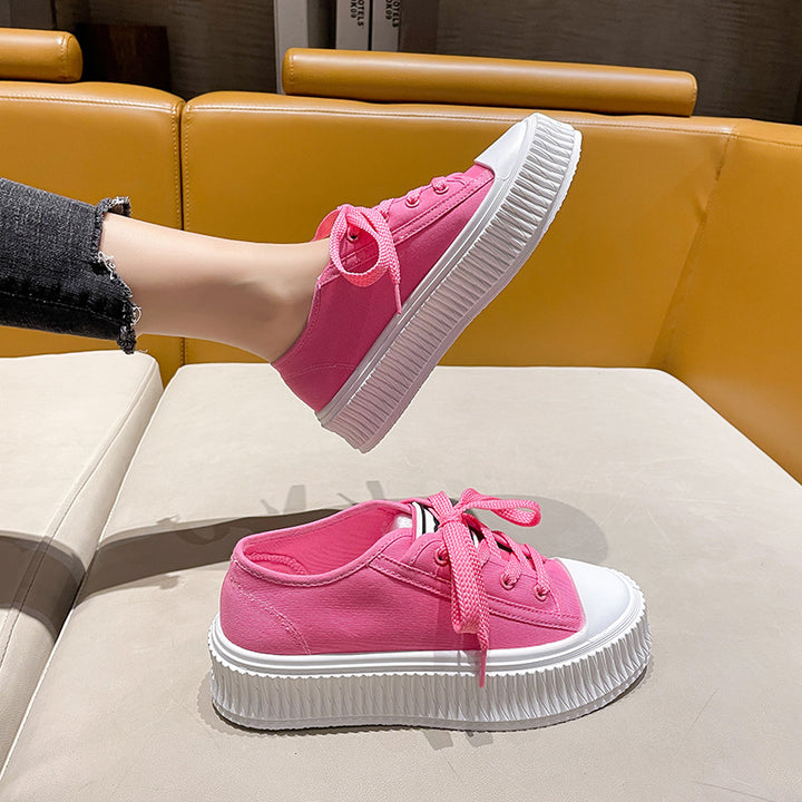 Dame Chunky Sneakers med struktureret sål og åndbart overmateriale Stilla