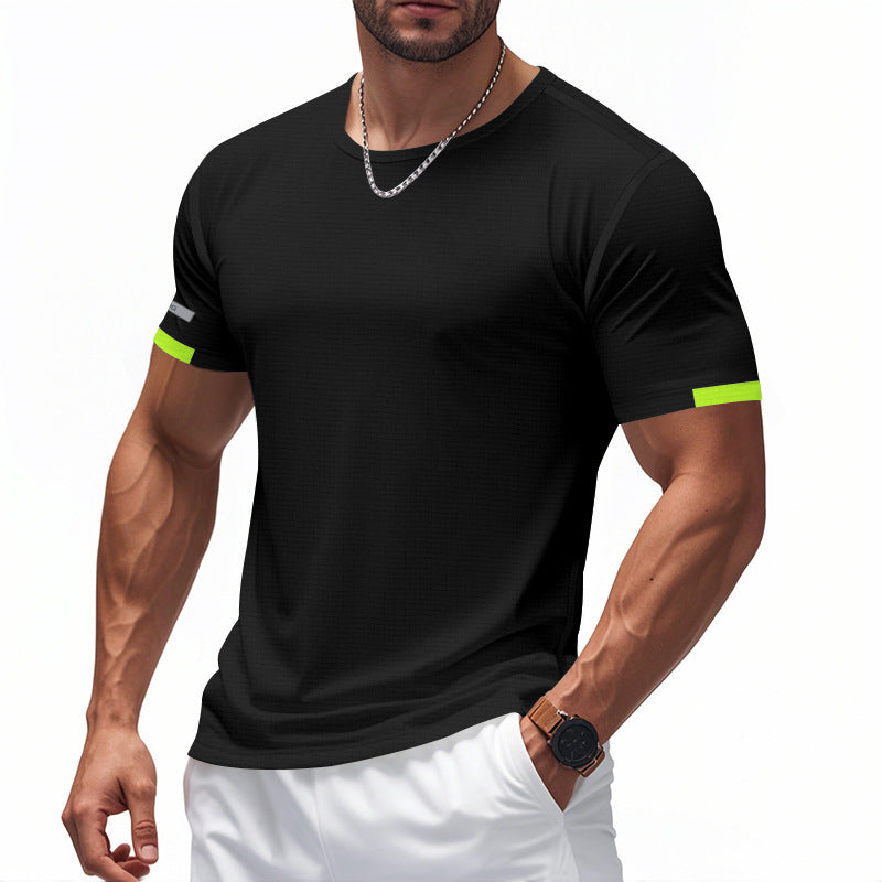 Herre åndbart sport T-shirt med reflekterende elementer Stilla