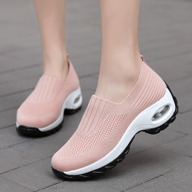 Dame Lettere Slip-On Sneakers med åndbart mesh-overmateriale og støddæmpende sål Stilla