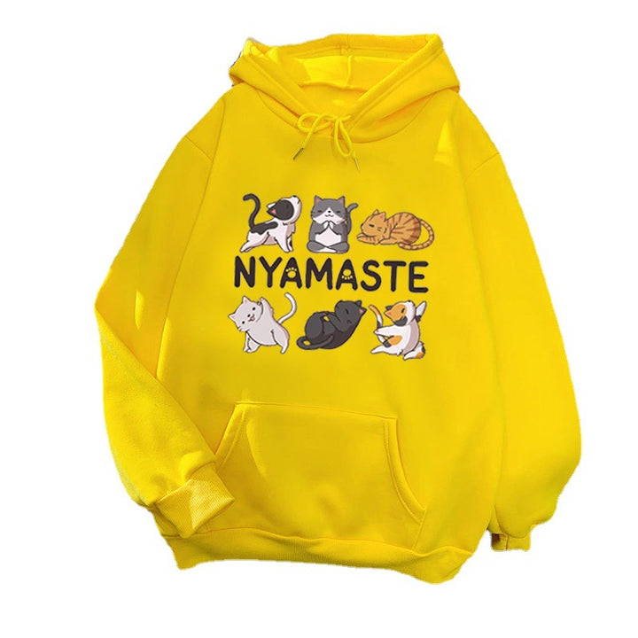Kvinders hoodie med kreativt dyremotiv Skovae
