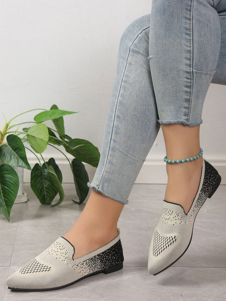 Dame elegante og komfortable ballerinas med moderigtigt overmateriale Stilla