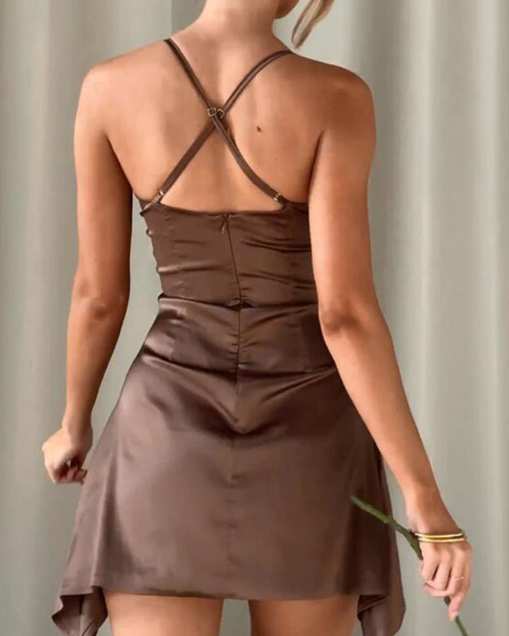 Stilla | V-udskæring rygfri strapless elegante kjole