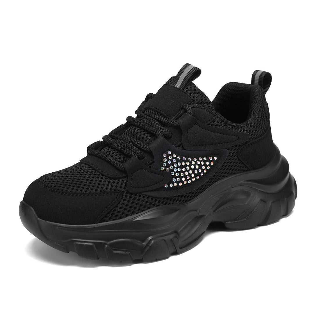 Dame Trendy Chunky Sneakers med glitrende accenter Stilla