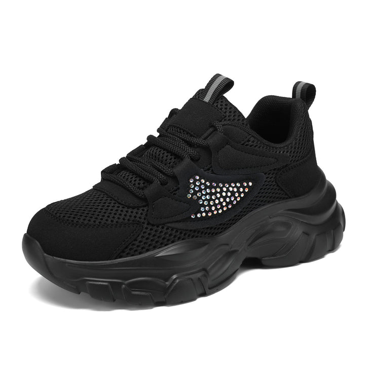 Dame Trendy Chunky Sneakers med glitrende accenter Stilla