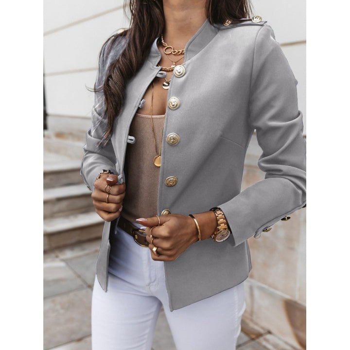 Dame mode Blazerjakke med skinnende knapper og elegant pasform Stilla