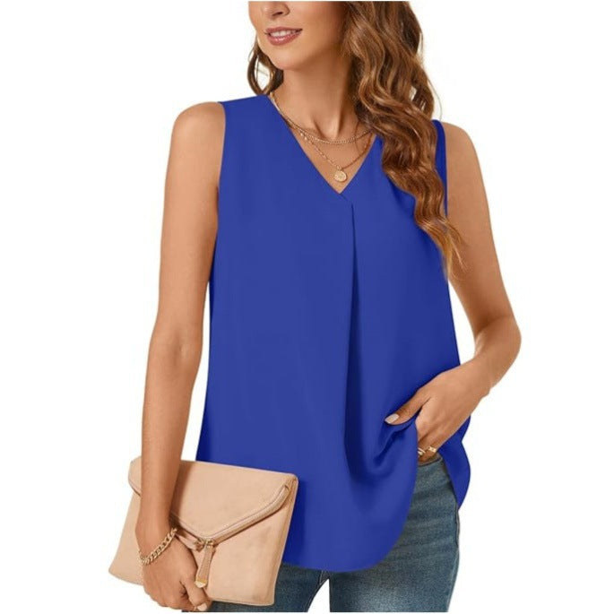 Dame Foldende Chiffon Bluse Stilla