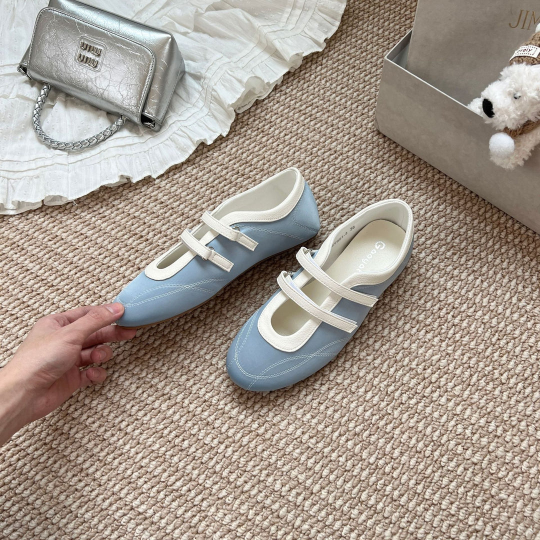 Dame Ballerinas med justerbar rem Stilla