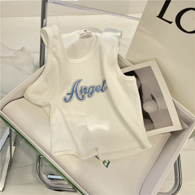 Femme Casual Broderet Tanktop Stilla