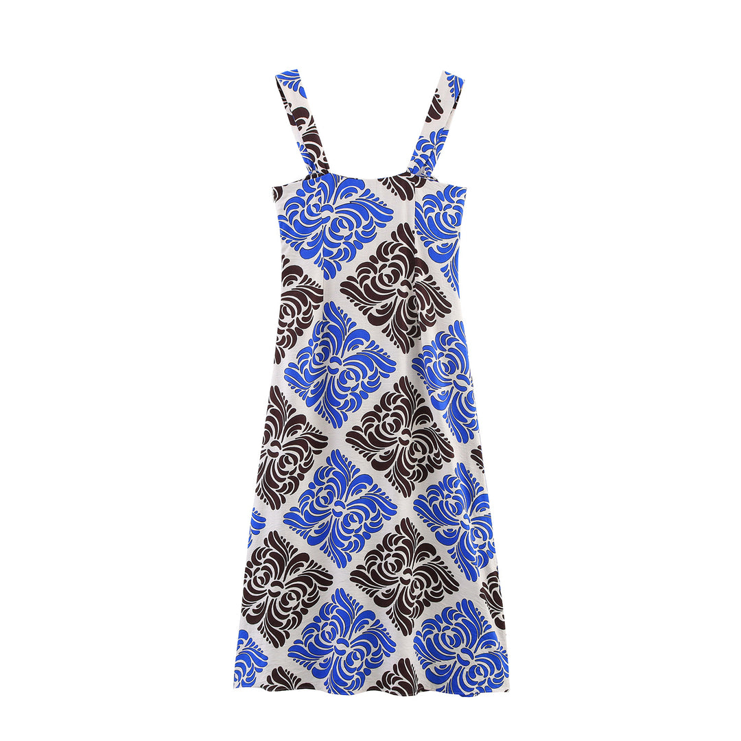 Damer Floral Print Maxi Kjole Stilla 1750153684
