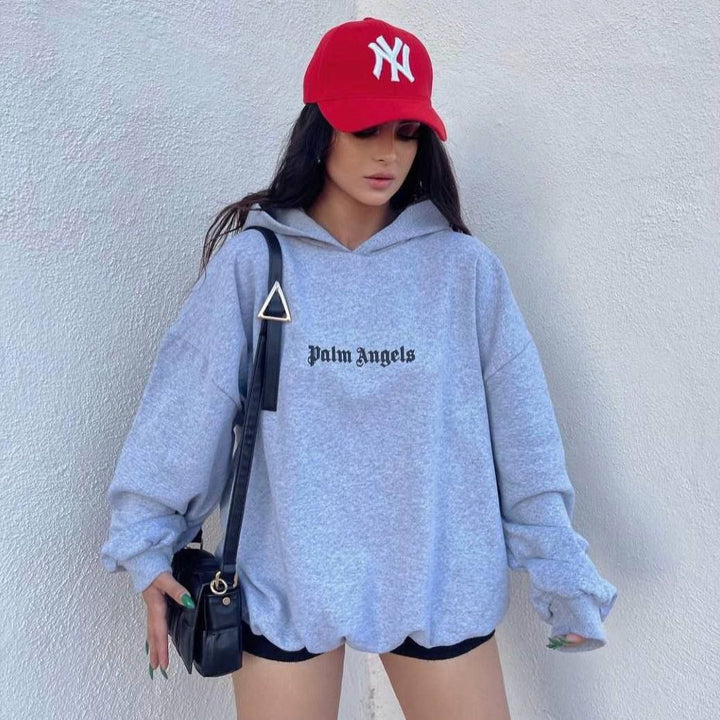 Kvindernes Oversized Hoodie med Kængurulomme Stilla