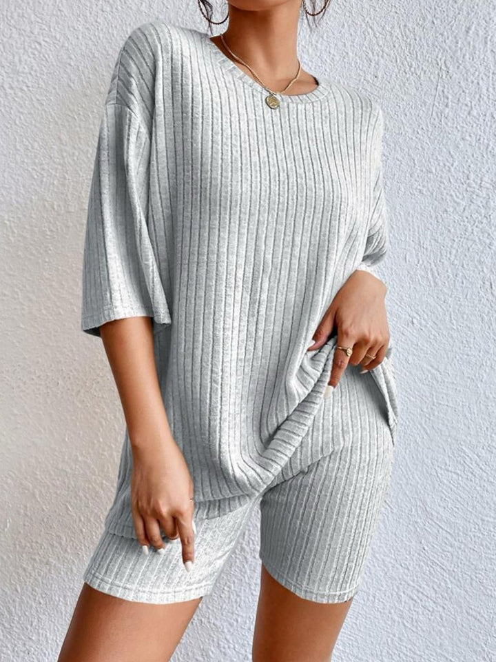 Dame komfortabelt Ribbed Sæt Stilla