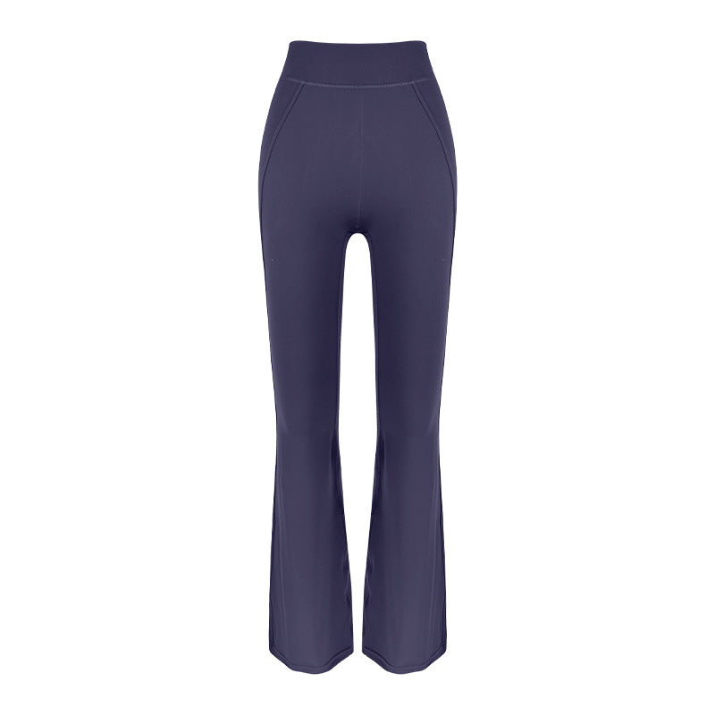 Dame Højtaljede Flared-Leggings lavet af åndbart materiale med elastisk talje Stilla