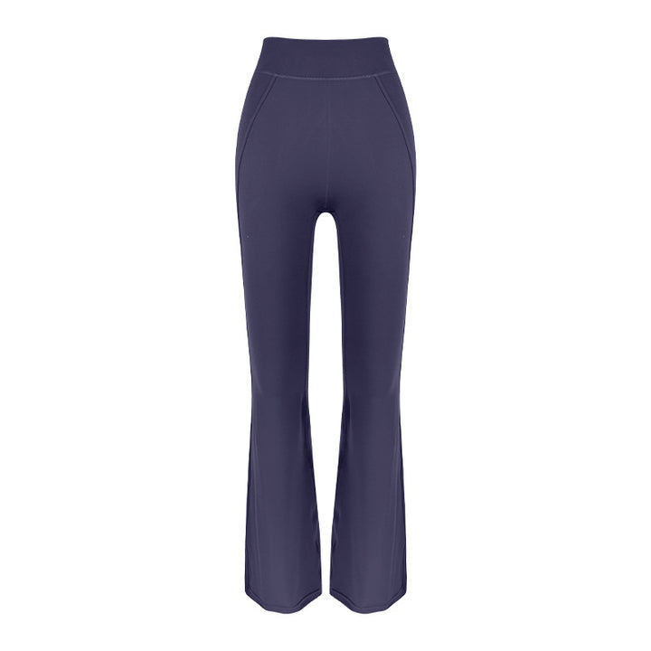 Dame Højtaljede Flared-Leggings lavet af åndbart materiale med elastisk talje Stilla