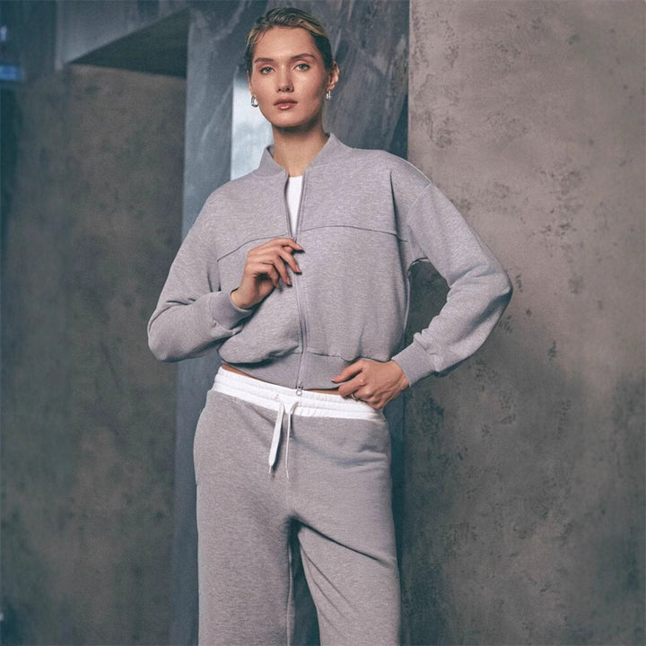 Dame afslappet Relaxed-Fleece-kombination Stilla
