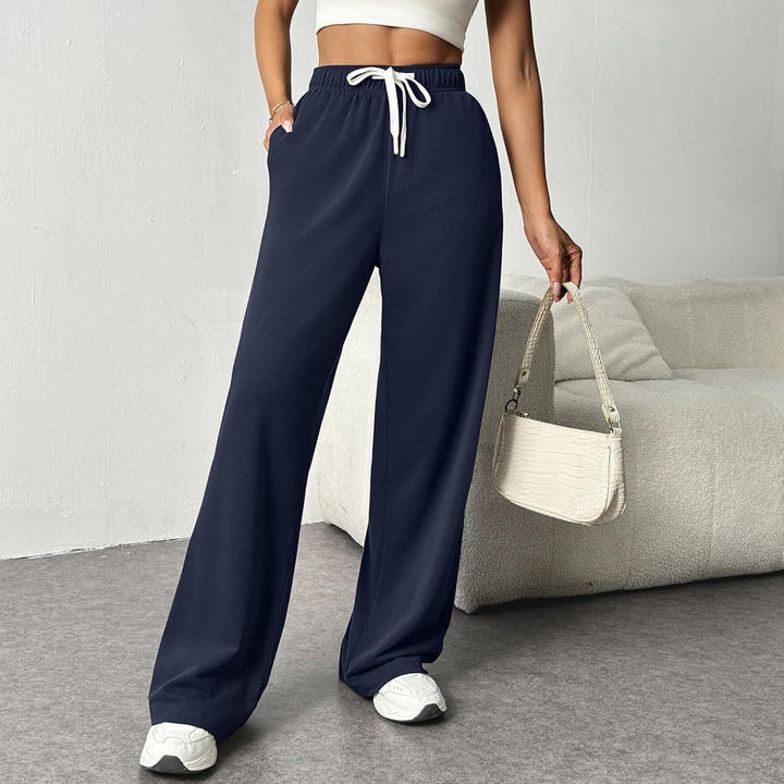 Dame bred sweatpants med elastisk talje og sidelommer Stilla