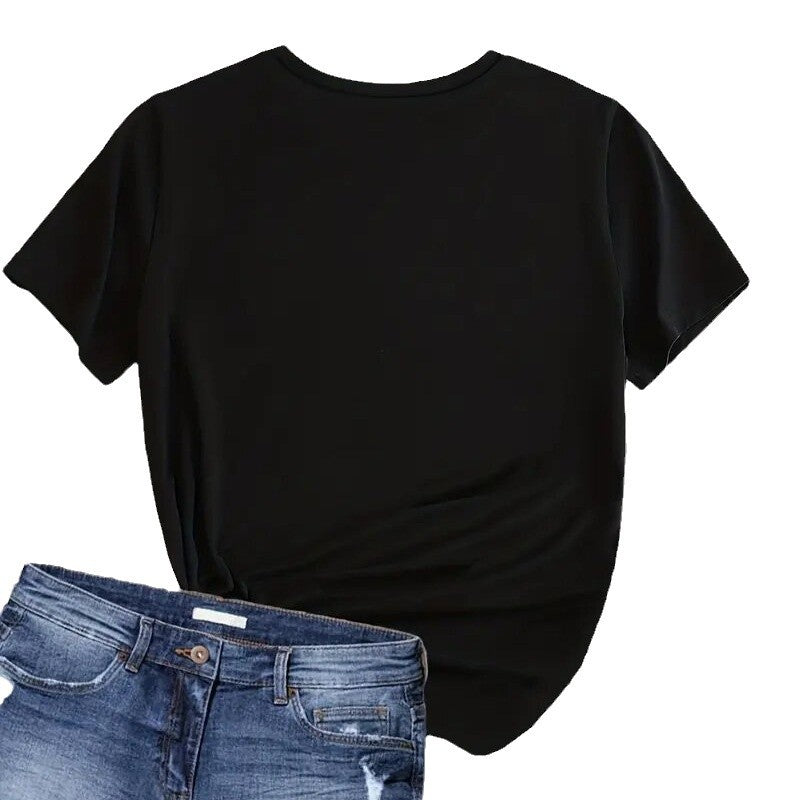 Dame Oversized T-Shirt med iøjnefaldende grafiktryk Stilla
