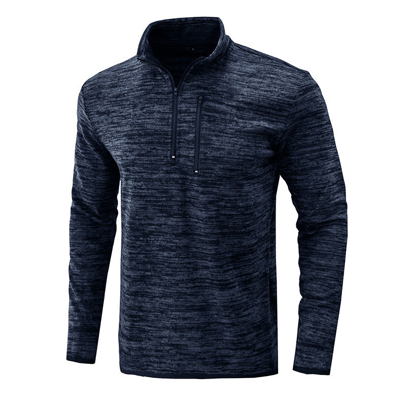 Herrer sweater med halvmund lynlås Stilla