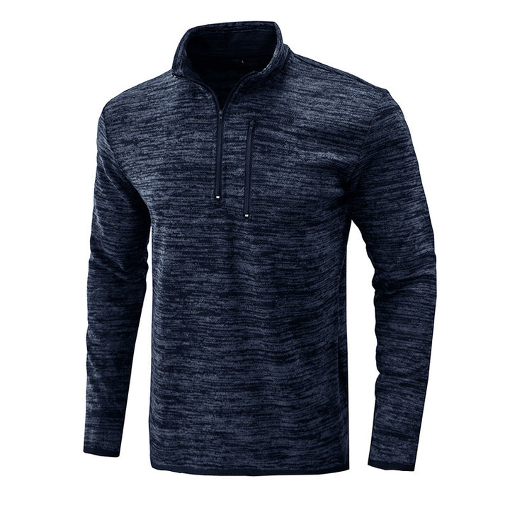 Herrer sweater med halvmund lynlås Stilla
