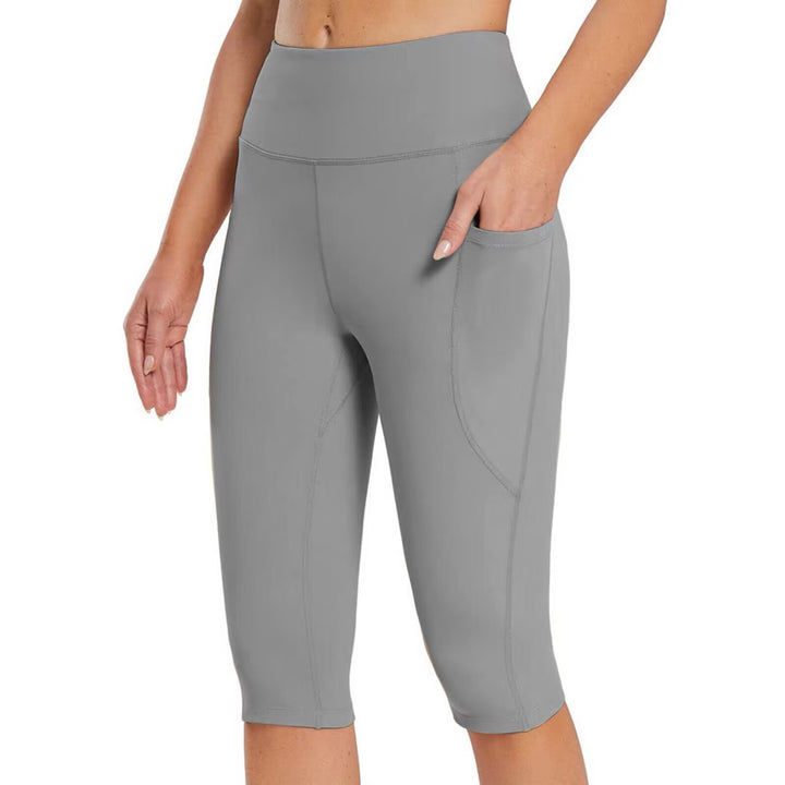 Dame sporty capri-bukser med praktiske sidelommer Stilla