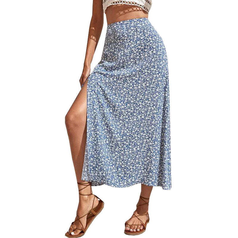 Stilla | Elegant Sommer Split A-Linje Hofte Indpakket Nederdel