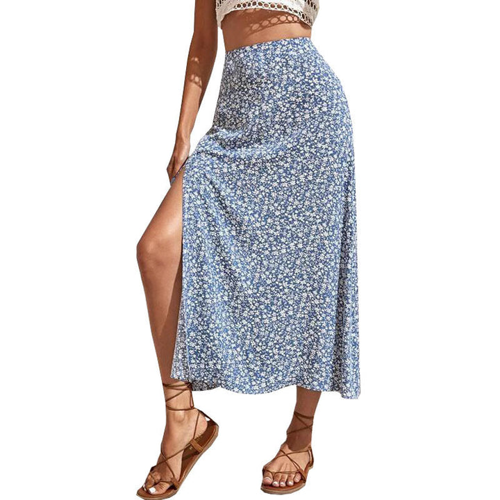 Stilla | Elegant Sommer Split A-Linje Hofte Indpakket Nederdel